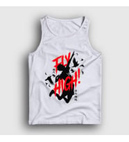 Presmono Unisex Sarı Fly High Voleybol Anime Haikyu Atlet 237399tt (Beyaz)