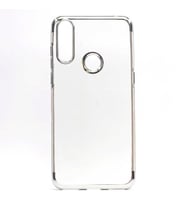Alcatel 3X 2019 Kılıf Zore Dört Köşeli Lazer Silikon Kılıf (Gri)