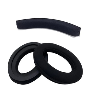 Sennheiser HD598 HD598 Cs HD598SE HD 598 SR HD518 HD558 HD595 HD599 HD569 HD579 Uyumlu Kulaklık Pedi ve Kafa Bandı (Siyah)