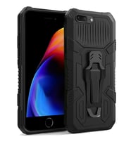 Apple iPhone 7 / iPhone 8 Plus Zırh Tank Kılıf Yüksek Koruma (Siyah)