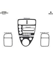 Meriç® Honda Civic Type R Ön Torpido Kaplama Maun 6 Parça 2001-2006 (Karbon)