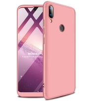 Huawei P Smart 2019 Kılıf Kamera Çıkıntılı 360 Tam Koruma Ays (Rose)