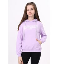 Toontoy Kız Çocuk Baskılı Sweatshirt (Lila)