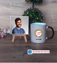 Yılbaşı Hediyesi Fotoğraflı Dekoratif Taş, Kupa Bardak Beyaz Hediye (Model 9)
