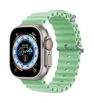 Apple Watch 7 41mm Zore KRD-75 Silikon Kordon (Açık Yeşil)