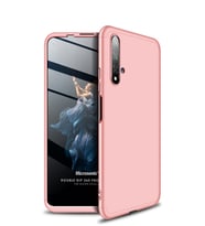 Microsonic Huawei Nova 5T Kılıf Double Dip 360 Protective (Rose)