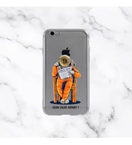 Iphone 6/6S Tasarım Kılıfları (103 Tasarım) (Gri - Turuncu)