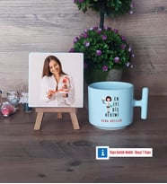 En İyi Diş Hekimi Fotoğraflı Dekoratif Taş, Kupa Bardak Beyaz Hediye (Model 12)