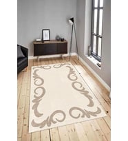 Dijital Baskılı Yıkanabilir Kaymaz Modern Renkli Salon Halısı Mutfak Halısı Yolluk ND-HY-1016 (Kahverengi)