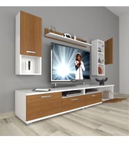 Decoraktiv Eko 5200DA Mdf Tv Ünitesi Tv Sehpası (Beyaz - Ceviz)