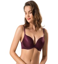 Le Jardin 7033-B Destekli-Balenli Micro Kaplı Sütyen (Bordo)