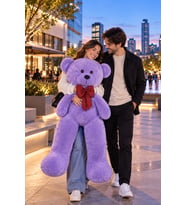 Pandamkee 140 Cm Sevgiliye Özel Hediyelik Ayı (Lila)