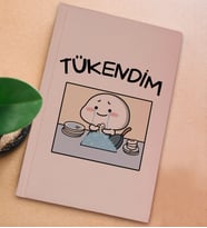 BK Gift Esprili Tasarım Serisi Sert Kapaklı Pudra Pembesi Defter, Arkadaşa Hediye, Yeni İş Hediyesi, Doğum Günü Hediyesi, Anı Defteri (Model 8)