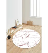 Dijital Baskılı Kaymaz Taban Yıkanabilir Yuvarlak Salon Halısı Koridor Halısı Paspas NDY-HT-419 (Çok Renkli)