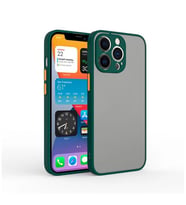 iPhone 12 Pro Max 6.7inç Kamera Korumali Premium Silikon Kilif (Yeşil)