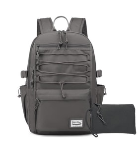 Smart Bags Sırt Çantası Okul Boyu Kalem Kutusu Hediyeli 3156 (Koyu Gri)