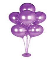 RENKLİ BALON STANDI 7 Lİ BALONLU (Mor)