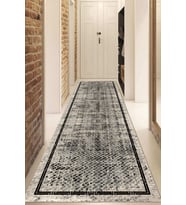 Dijital Baskılı Kaymaz Taban Yıkanabilir Modern Yolluk Ve Koridor Halısı NDU-SD-1092 (Çok Renkli)