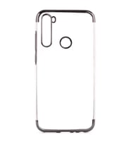 Xiaomi Redmi Note 8T Kılıf Zore Dört Köşeli Lazer Silikon Kılıf (Siyah)