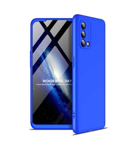 Oppo A74 4G Kılıf Kamera Korumalı 360 Tam Koruma Ays (Mavi)