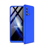Oppo A74 4G Kılıf Kamera Korumalı 360 Tam Koruma Ays (Mavi)
