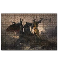 Cakapuzzle Game of Thrones Savaşan Şövalyeler  Puzzle Yapboz MDF (Ahşap) (1000 Parça)