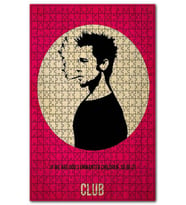 Cakapuzzle Eski Fight Club Figürü Afiş Görseli Puzzle Yapboz MDF (Ahşap) (500 Parça)