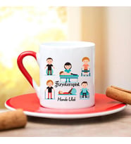 Bayan Fizyoterapist Türk Kahve Fincanı (Kırmızı)