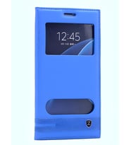 Turkcell T70 Kılıf Pencereli Elite Kapaklı Kılıf (Mavi)
