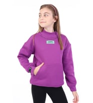 Toontoy Kız Çocuk Baskılı Sweatshirt (Mor)