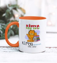 Kimya Öğretmeni Tasarımlı Kişiye Özel Kupa Bardak (Turuncu)