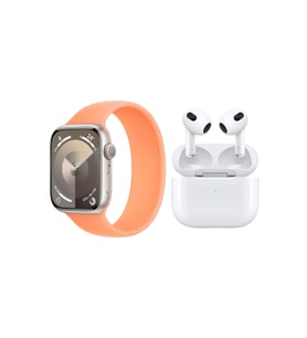 DTNO 1 Smartwatch DT7 Max 1.9 Ekran Gps Ve Nfc Özellikli Siri Aktif Smartwatch Akıllı Saat Ve Pro 5 Bluetooth Kulaklık (Turuncu-Beyaz)