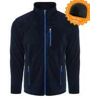 Ghassy Co. Polar Erkek Tam Fermuar + 3 Cep ((YENİ SEZON)) (Lacivert-Mavi)