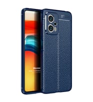 Microsonic Xiaomi Poco X4 GT Kılıf Deri Dokulu Silikon Siyah (Lacivert)