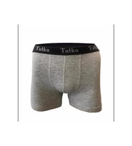 Tutku Erkek Likralı Sporcu  Boxer 0400 - 6 Adet (Gri)