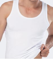 Malabadi Erkek Likralı Cotton Atlet 090 (Beyaz)