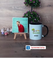 Orman Muhafaza Memuru Fotoğraflı Dekoratif Taş, Kupa Bardak Beyaz Hediye (Model 11)