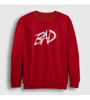 Presmono Unisex Beyaz Bad XXXTentacion Sweatshirt 47154tt (Kırmızı)