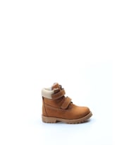 FAST STEP Hakiki Deri Kürklü Unisex Çocuk Worker Bot 006KPA1001 (Taba Cilt)