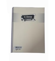 Düz Çizgisiz 60 Yaprak Spiralli Defter A4 Boy Plastik Kapak (1 Adet ) (Krem)