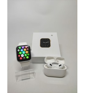 Watch 7 Series Akıllı Saat Çift Tuş Aktif + Inpods Pro Bluetooth Kulaklık (Beyaz)