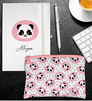 eJOYA Kişiye Özel Defter Kalem ve Kalemlik Hediye Seti 111241 (Pembe)