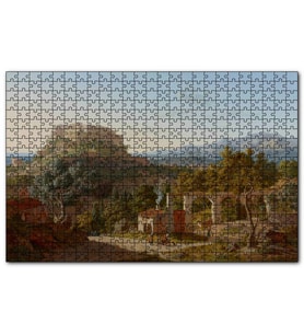 Cakapuzzle Massa Di Carrara Kalesi  Puzzle Yapboz MDF (Ahşap) (255 Parça)