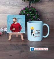 Mühendisler Günü Hediyesi Fotoğraflı Dekoratif Taş, Kupa Bardak Beyaz Hediye (Model 1)