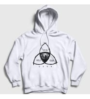 Presmono Unisex Gri Connected V3 Dark Kapüşonlu Sweatshirt 186527tt (Beyaz)