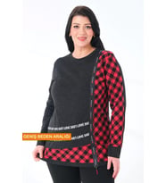 Büyük Beden Sweatshirt (Kırmızı)