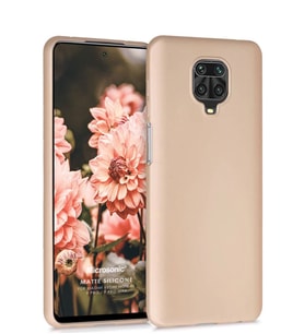 Matte Silicone Xiaomi Redmi Note 9 Pro Kılıf (Gold)