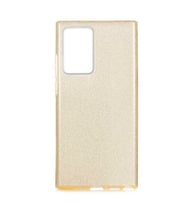 Galaxy Note 20 Ultra Kılıf Zore Shining Simli Silikon Kılıf (Gold)