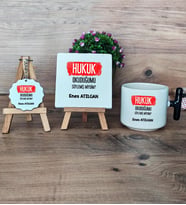  Hukuk Okuduğumu Söylemiş Miydim  Hediye Seti Kupa Bardak T Kulplu, Dekoratif Taş, Anahtarlık Hukuk Öğrencisine Hediye (Model 6)