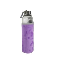 Peluş Kılıflı Cam Matara 750 Ml (Lila)